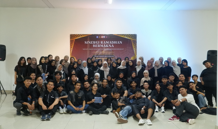 kegiatan Sinergi Ramadhan Bermakna Ormawa UBSI Karawang di kampus Cikampek