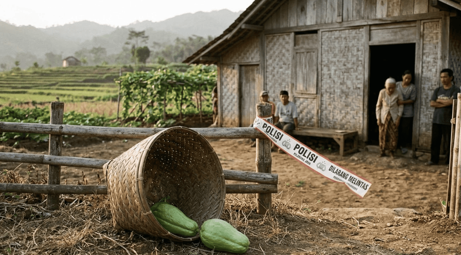Dua Labu Siam Berujung Duka, Perselisihan Warga di Cianjur Tewaskan Pria 56 Tahun