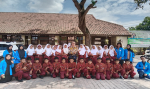 Penanaman nilai pancasila di SDN Jomin Barat II oleh mahasiswa UBSI Cikampek