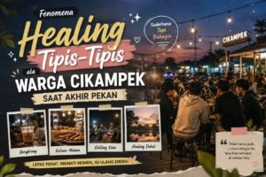 Fenomena Healing Tipis-tipis ala Warga Cikampek saat akhir pekan.