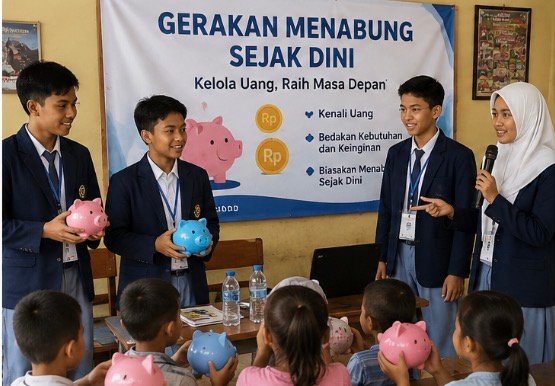 Pelajar Gelar Gerakan Menabung Sejak Dini, Antusias Warga Meningkat