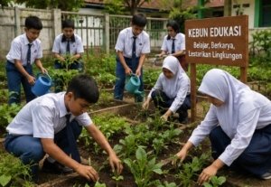 Hebat! Siswa Berhasil Sulap Lahan Kosong Menjadi Kebun Edukasi yang Produktif