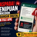 Ilustrasi Penipuan Digital melalui Undangan Digital Palsu dan File APK berbahaya